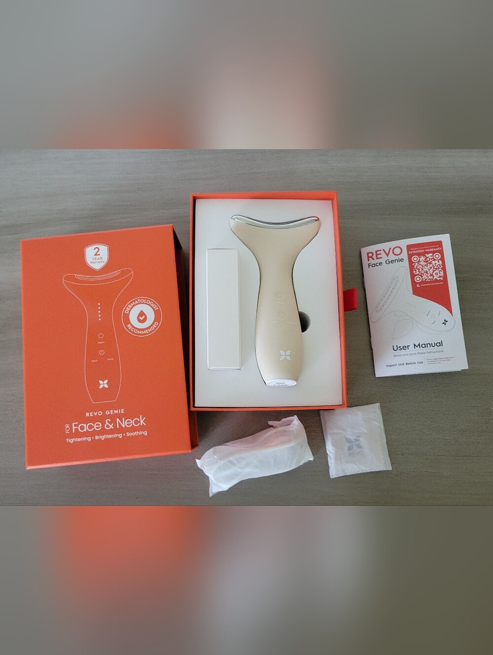 Revo Face Genie Sculpting Device - Champagne Gold NEW